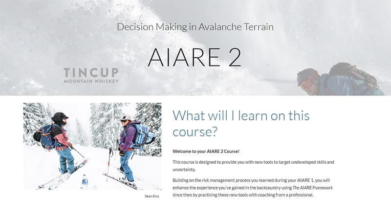 AIARE Level 2 Avalanche Course